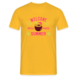 Männer T-Shirt - Gelb